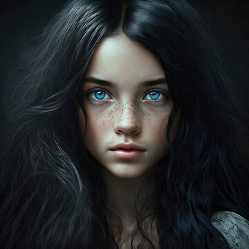 brad crandell recommends Black Hair Blue Eyes Art