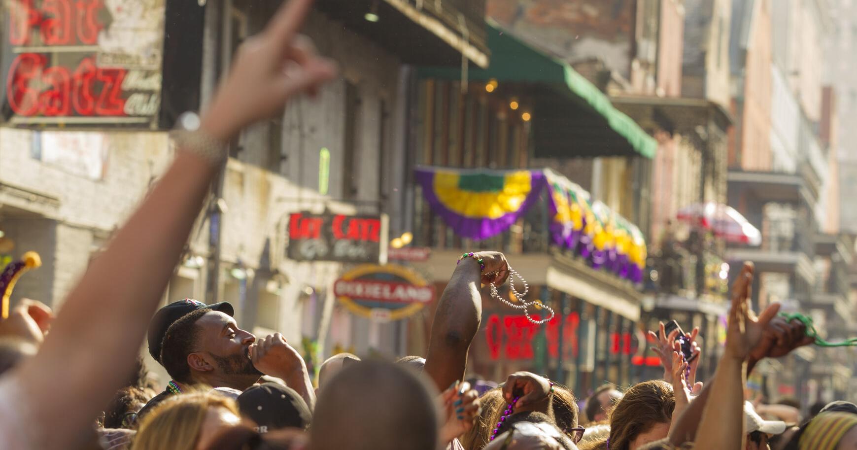 cody danskin share flashing mardi gras beads photos