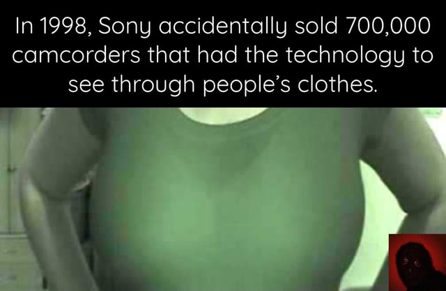 Camcorder That Can See Through Clothes body work
