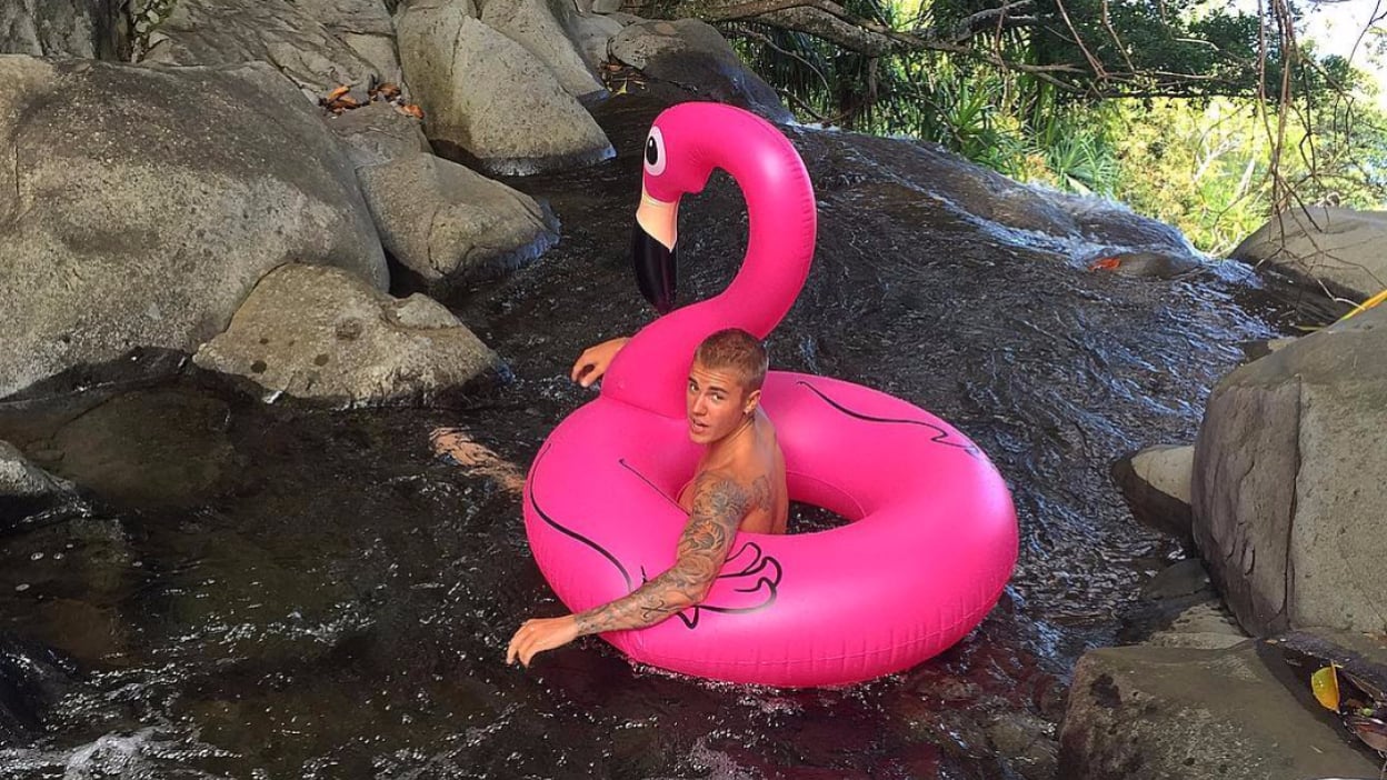 justin bieber nude hawaii