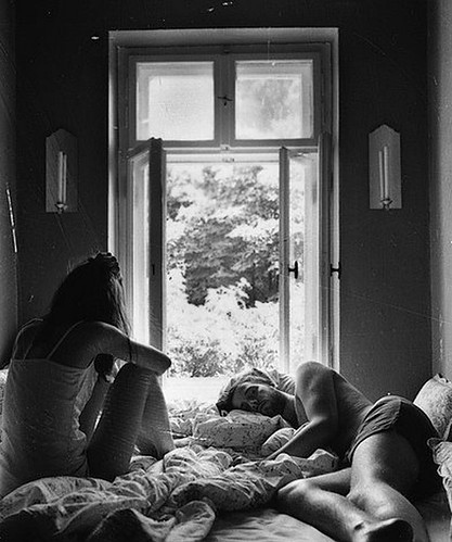 christine tiernay recommends couple in bed black and white pic