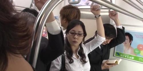 Japanese Wife Groped On Bus without camera