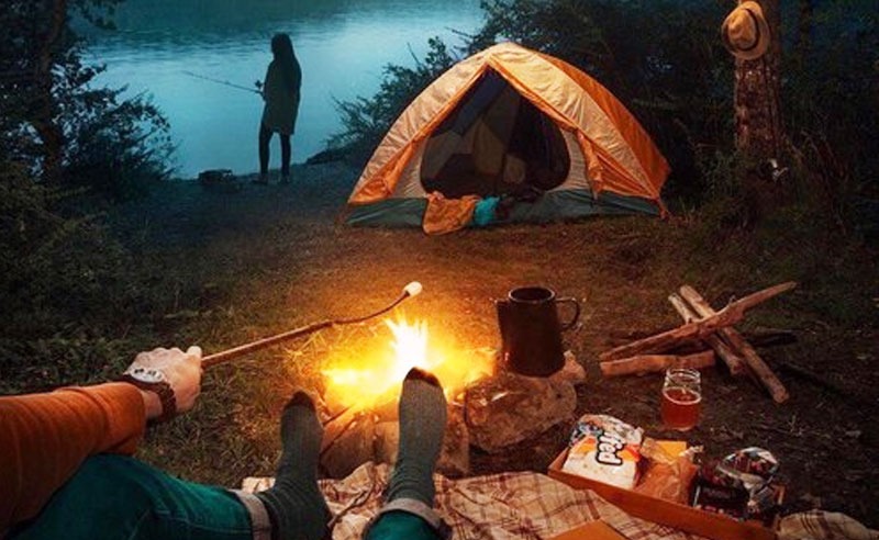 abe shelley add college couples camping trip photo