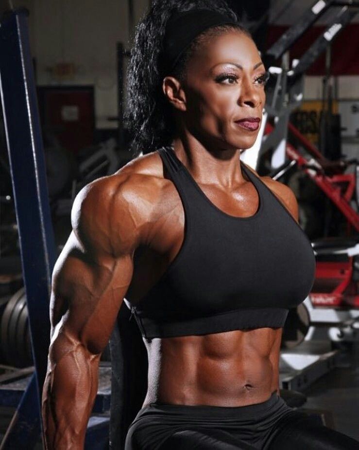 black female body builder