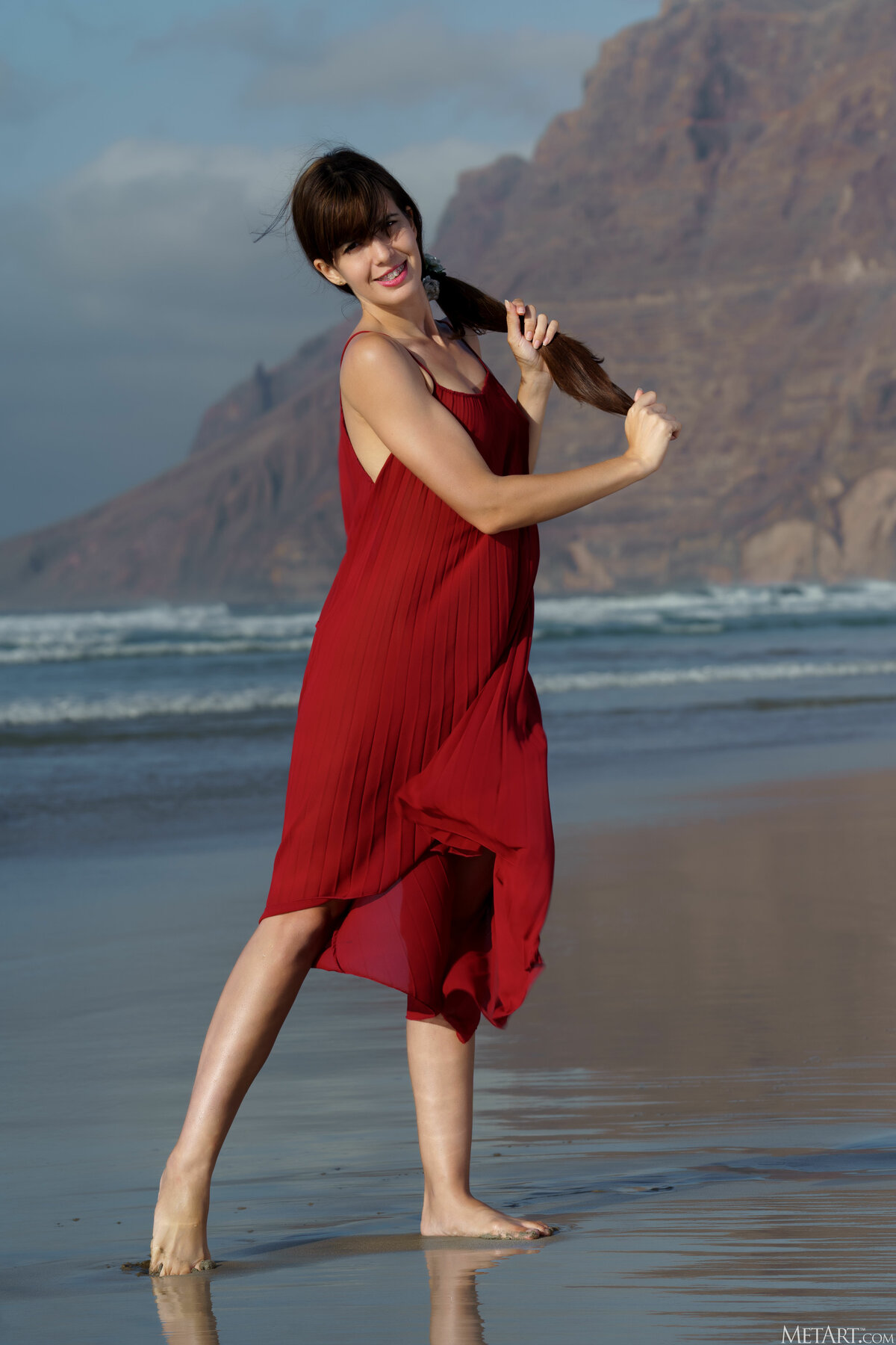 anthea jacobs recommends The Red Dress On The Nude Beach Porn