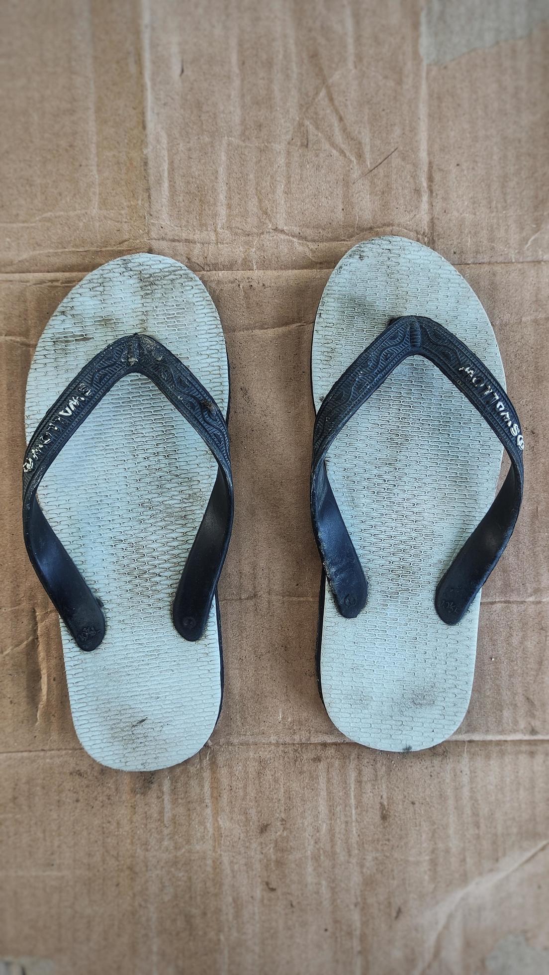 cookie farmer recommends Dirty White Flip Flops