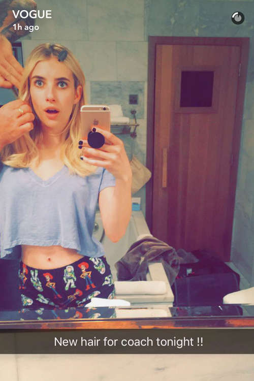 don wyman recommends what is emma roberts snapchat pic