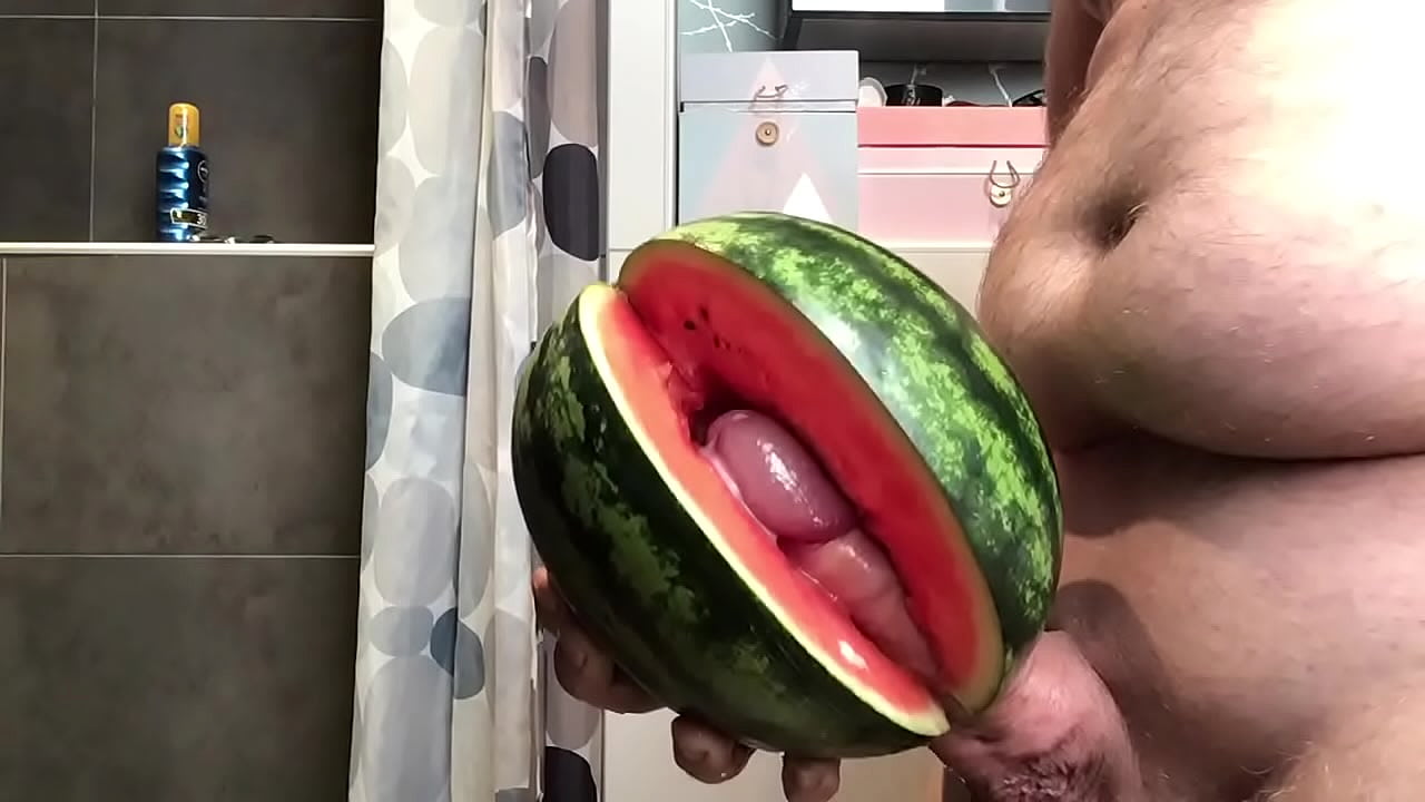 guy fucking a melon