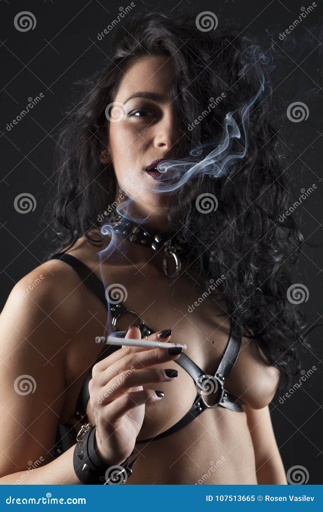naked women smoking cigars