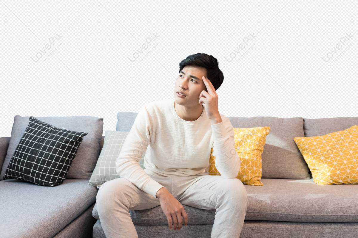 Best of Guy sitting on couch