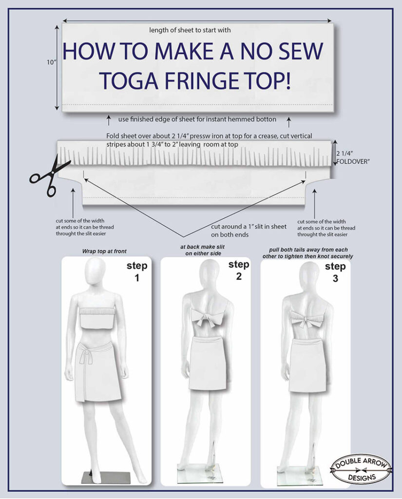 how to make a male toga out of a sheet