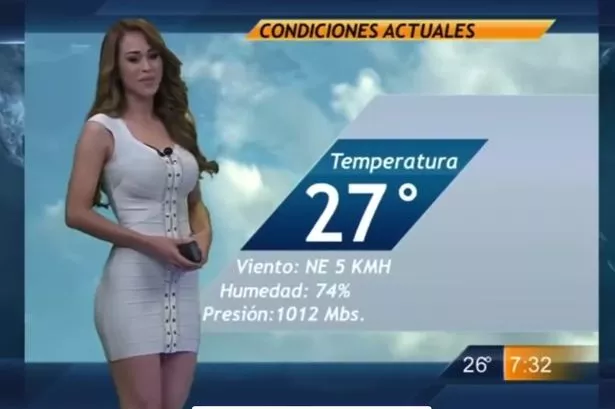 mexican weather girl strips