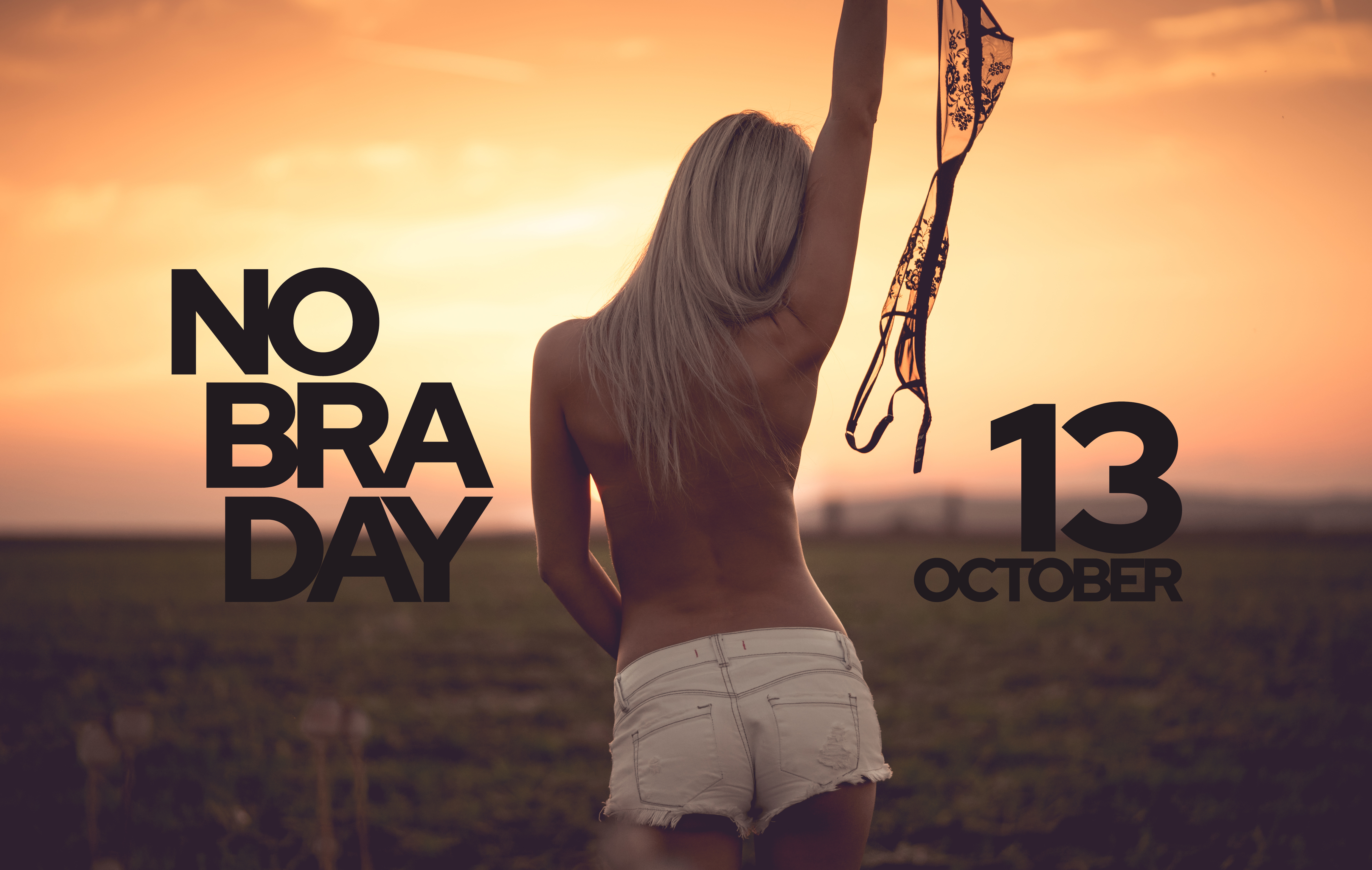 no bra day selfies