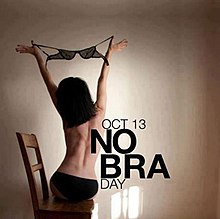 acardi oubre share no bra day selfies photos