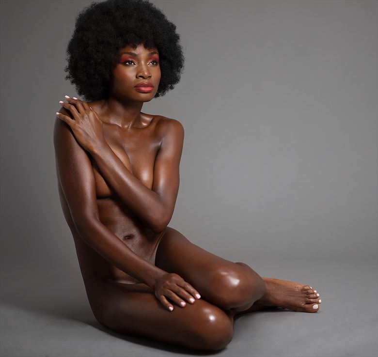 Nude African Model a sundress