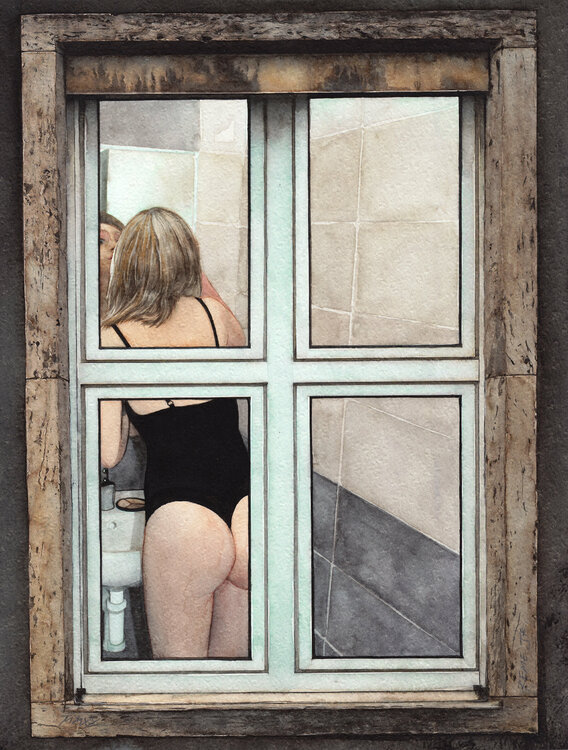 barbara meagher recommends nude by the window pic