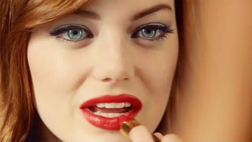 dave borowski recommends putting on lipstick gif pic