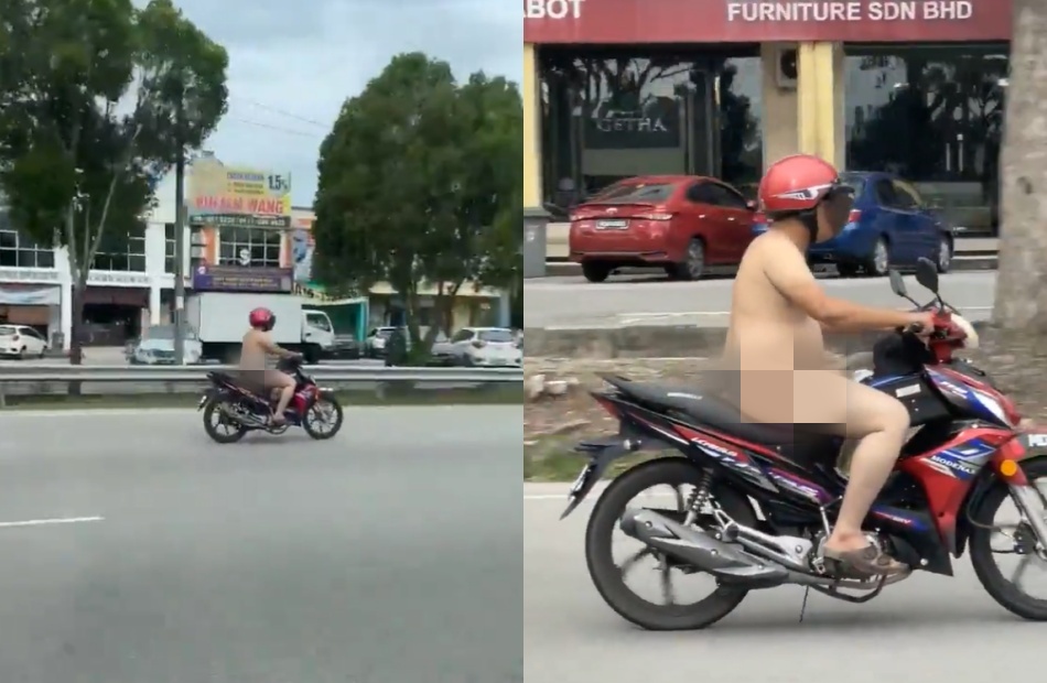 derek templeman share riding a motorcycle naked photos