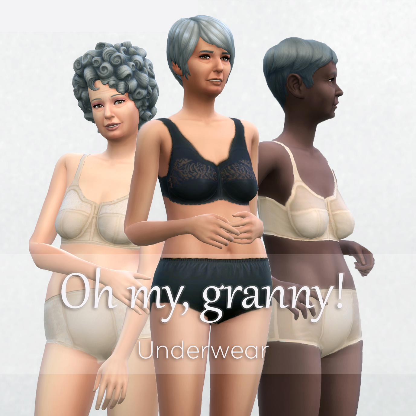 sexy grandma in lingerie