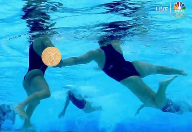 carol whitson add photo synchronized swimmers wardrobe malfunction