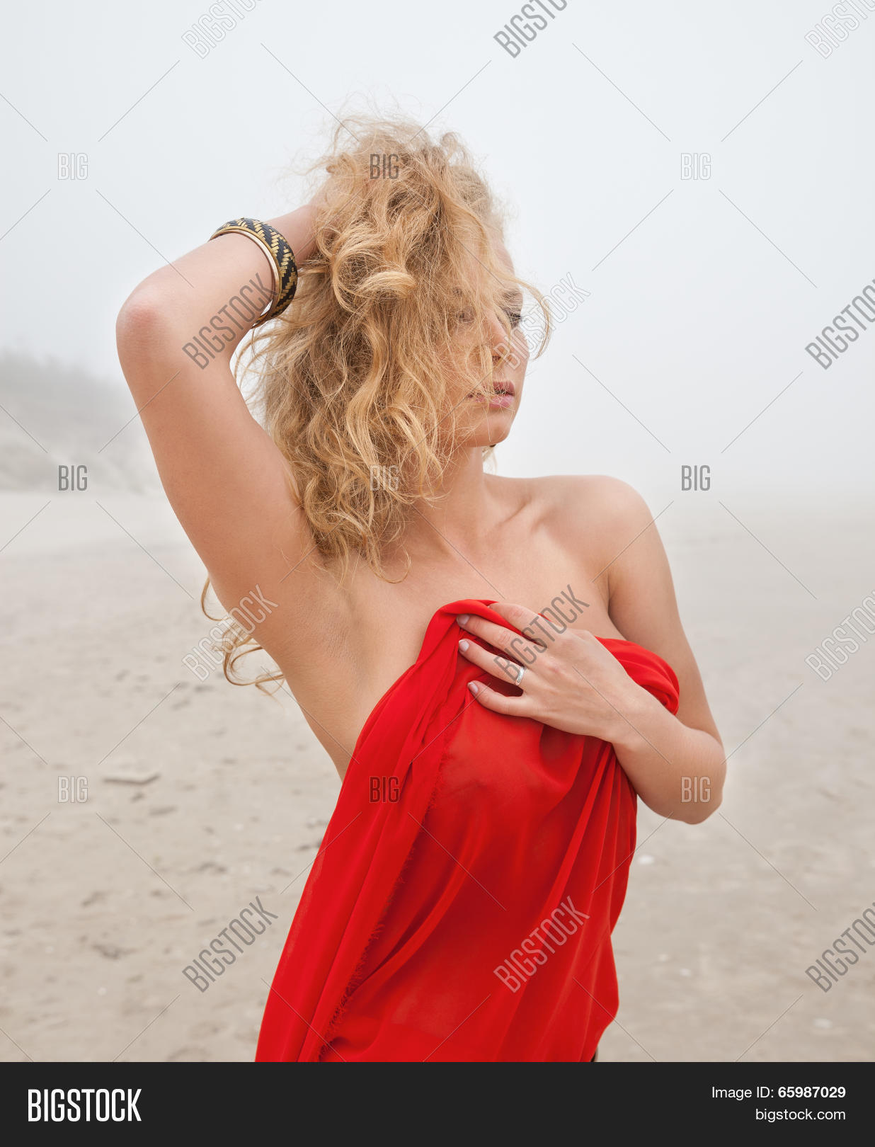 the red dress on the nude beach porn