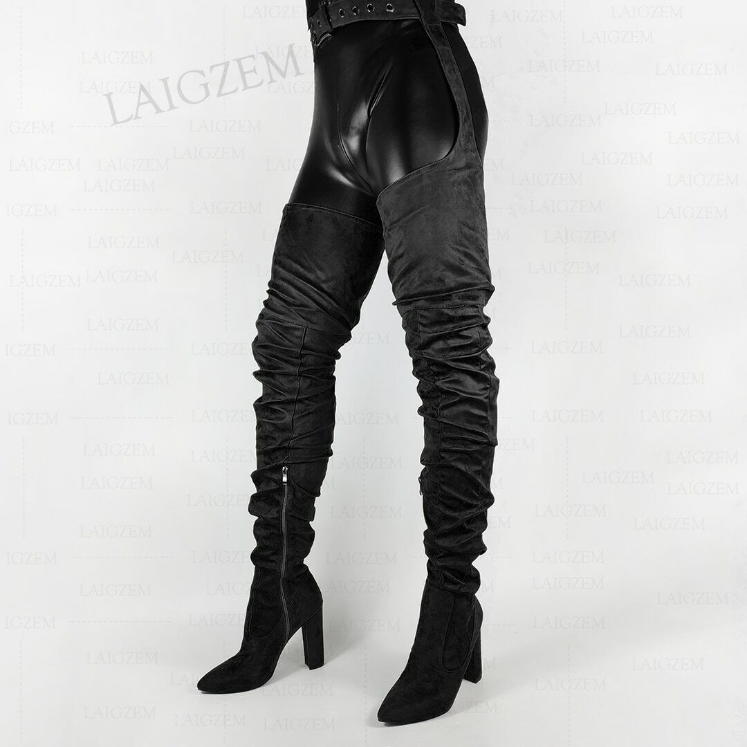 david riddleston recommends thigh high boots with belt attached pic