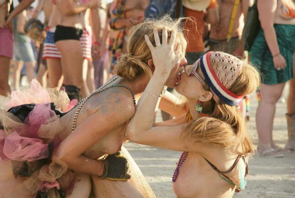 art burnett recommends topless at burning man pic