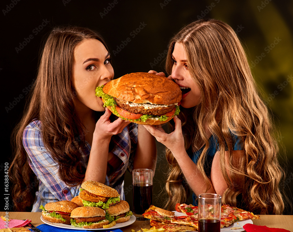 Two Women Eating Each Other stomach fat