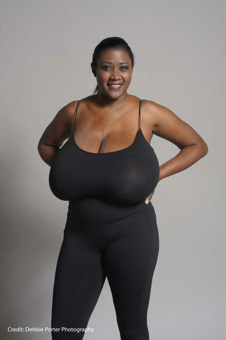 very large black breasts