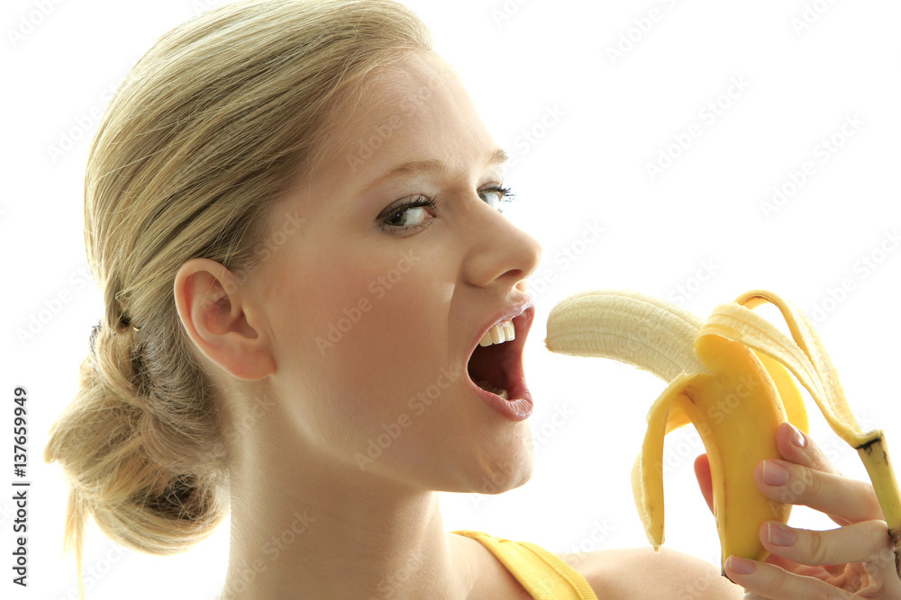 andres lozada recommends woman eating banana picture pic