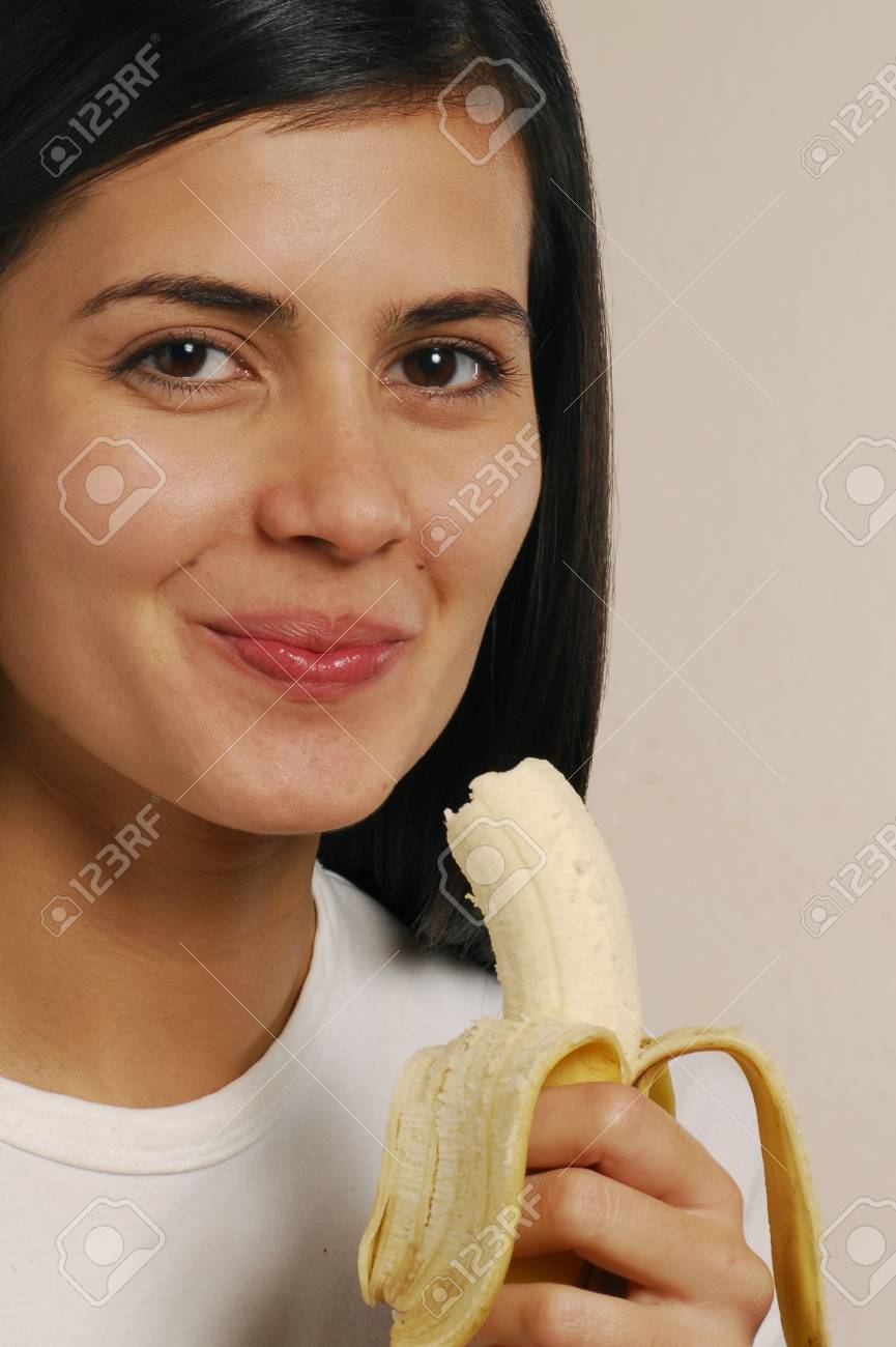 david hendry add woman eating banana picture photo